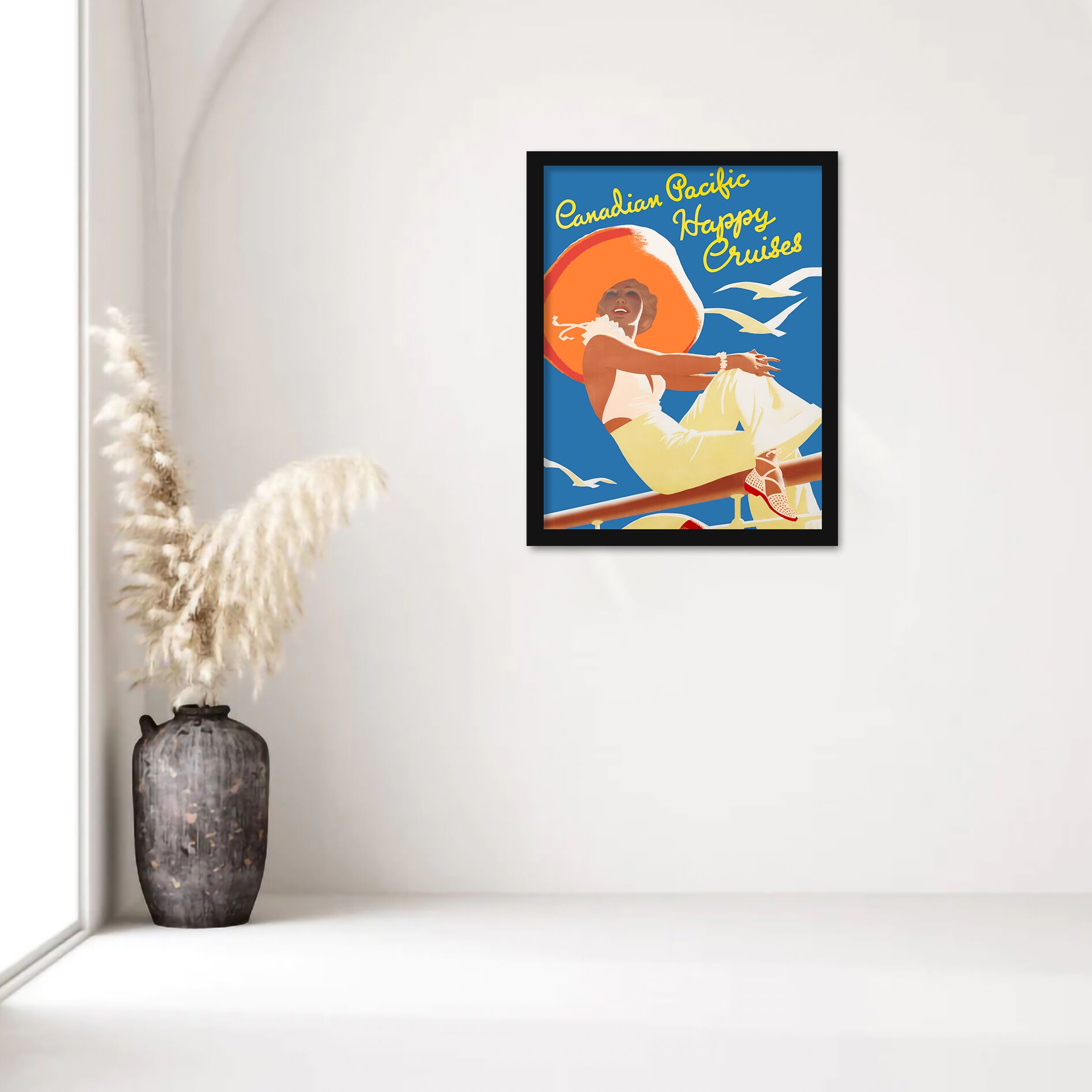 1937 Canadian Pacific Happy Cruises vintage poster reproduction