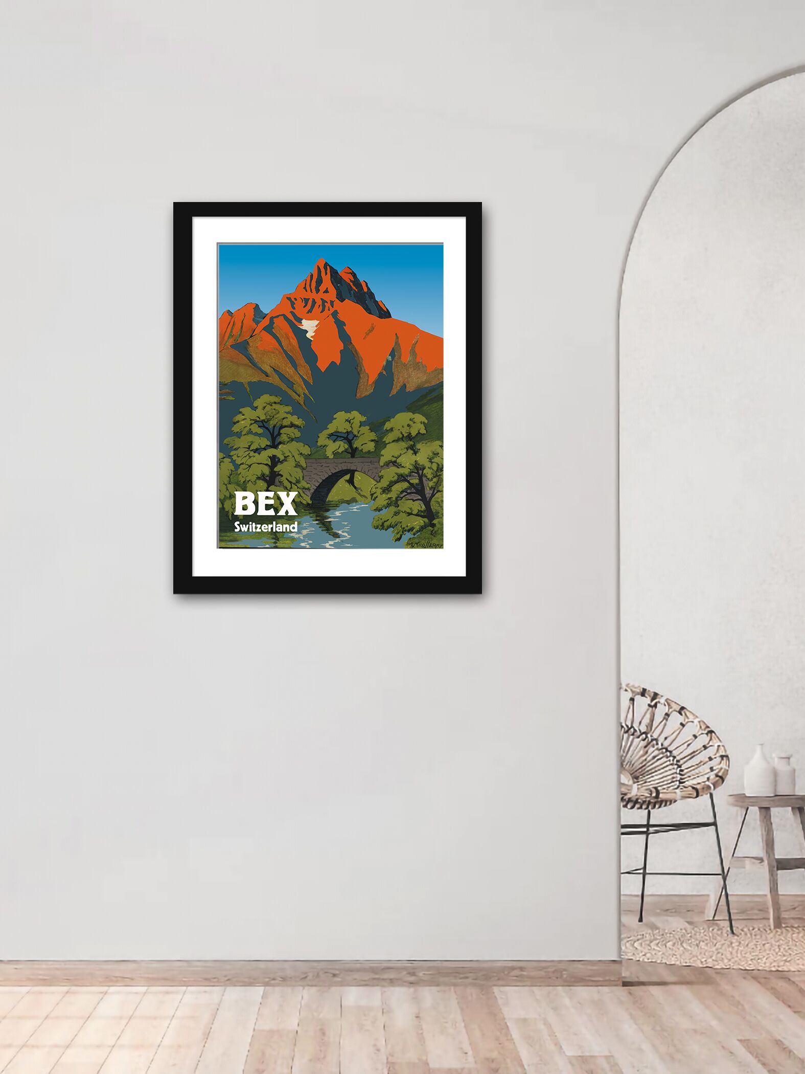 1930 Bex Switzerland Travel Poster by Aimé-Félix Nicollerat